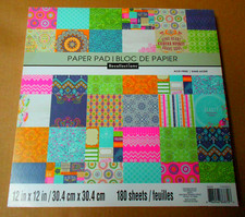 Paper Pad/Bloc De Papier Recollections Paper Stack 180 Sheets 12in x 12in
