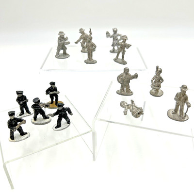 VTG Grenadier and Ral Partha 1980s 1 Inch Metal Figurines(14) Assorted Cops&More