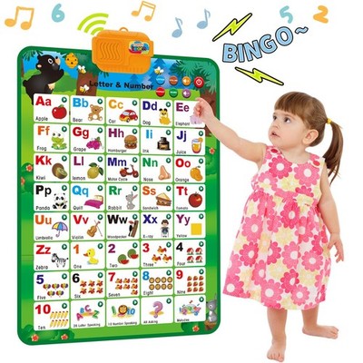 Educational Interactive Alphabet & Numbers kid Learning Poster Talking ABCs