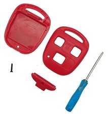 Upgraded Replacement Key Fob Keyless Entry Remote Shell Case fit for Lexus Red
