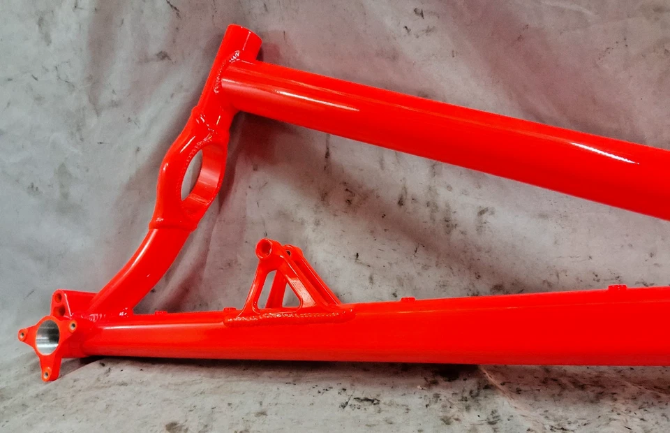 Cuadro de bicicleta MTB Mongoose Teocali 2020 suspensión completa triángulo delantero 14" pequeño FS Foto 3 de 4