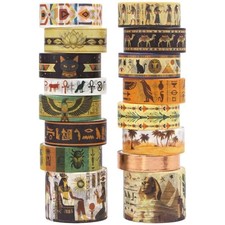 16 Rolls Washi Tape Set - Vintage Decorative Washi Tape for Journaling, Craft