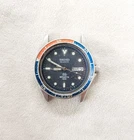 Vtg 1980s Seiko Sports 100 Quartz Pepsi Bevel Divers Watch Works Please Read
