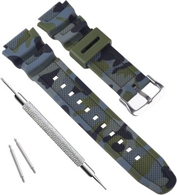 Waterproof Natural Resin Replacement Watch Band for Casio AQ- S800W SGW-300H MRW