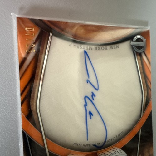 2018 Topps Tribute Orange Autograph #TA-JDE Jacob deGrom No 7 of 25 - Picture 7 of 11