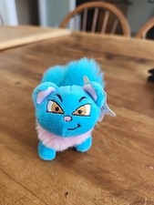 Neopets 2004 Blue Wocky McDonald's Toy Plush Cat