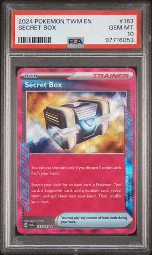 2024 POKEMON TWM EN-TWILIGHT MASQUERADE #163 SECRET BOX PSA 10