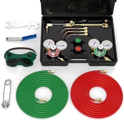 Oxygen Acetylene Torch Kit Cuts up to 1-1/2'' (38mm) & Welds 3/8'' (9mm) - Ideal