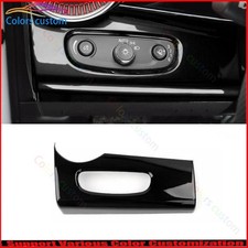 Cubierta del panel de control del interruptor de faros negro brillante para Chevrolet Trax 2023-2025