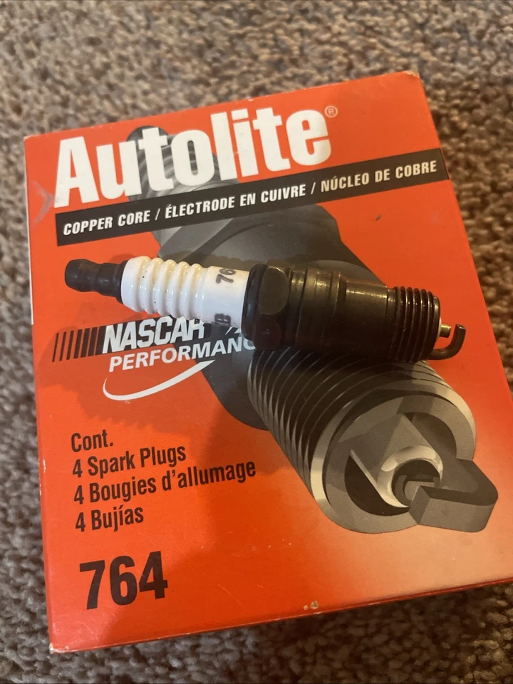 Bujía Autolite #764 (6) Paquete NASCAR Rendimiento Núcleo de Cobre h29t Foto 2 de 2