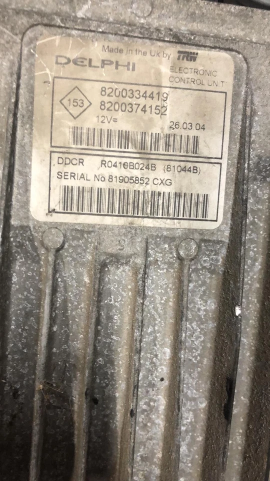 CENTRALINA MOTORE PER RENAULT Megane Cabrio 8200334419 Diesel 1600 (02>10) - Immagine 2 di 3