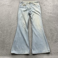 Vtg Levis 646 Jeans Mens 31x32 Orange Tab Bell Bottoms Talon 42 70s Made in USA