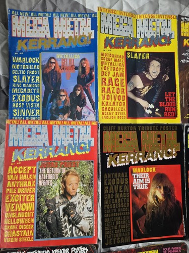 Mega Metall Kerrang Sammlung 80er Jahre.