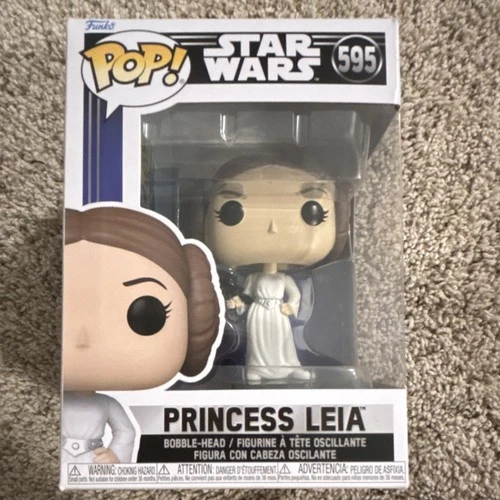 Funko Pop! Vinyl Star Wars Princess Leia Bobblehead #595 Collectible Figure
