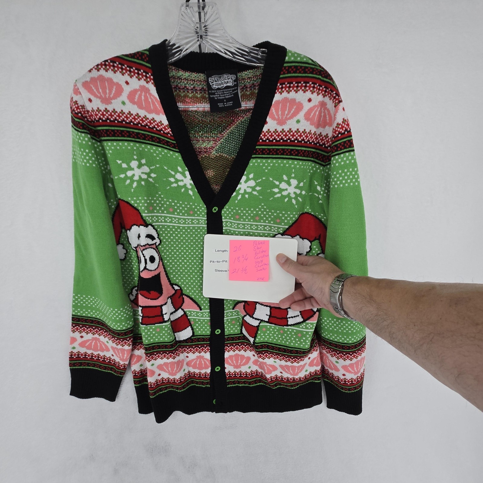 SpongeBob SquarePants Patrick Sweater Cardigan Wo… - image 10
