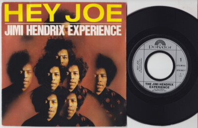 Jimi HENDRIX * Hey Joe * 1966 PSYCH FREAKBEAT * 1990 French Reissue 45 *