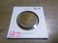JAMES K POLK 1968 Franklin Mint Bronze Coin Token Medalion