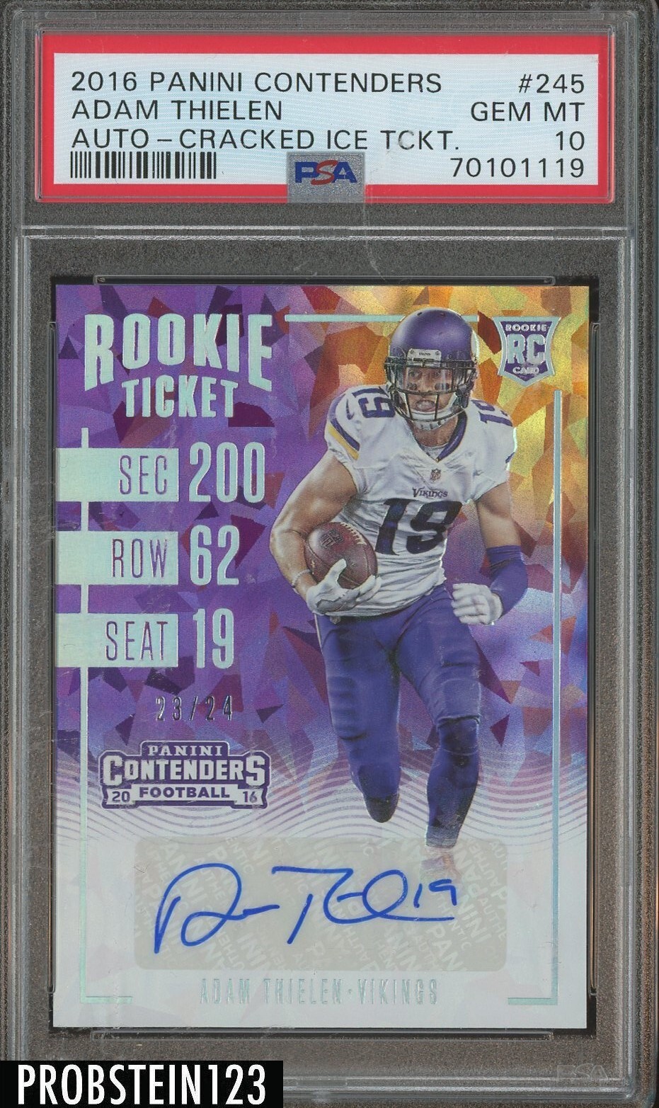 Ezekiel Elliott Panini Instant NFL #245 Base