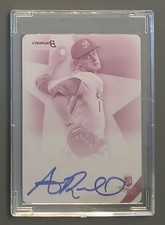 2015 Bowman’s Best 1/1 Auto Ashe Russell Rookie Plate Kansas City Royals