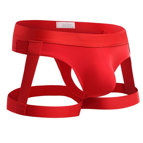 Herren Sexy Hohl Cut Out Boxershorts Jockstrap Strumpfbänder Slips Unterwäsche Trunks - Bild 17 von 43