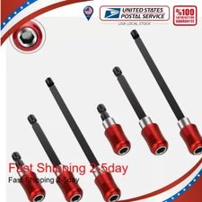 Hex Shank Quick Release Magnetic Screwdriver Extension Holder Drill Bit 6PCS 1/4