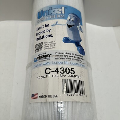 Unicel C-4305 Replacement Filter Cartridge for 50 SQ FT CAL SPA /Martec, New