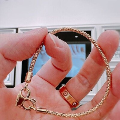 Pandora Romantic Heart Bracelet rose gold