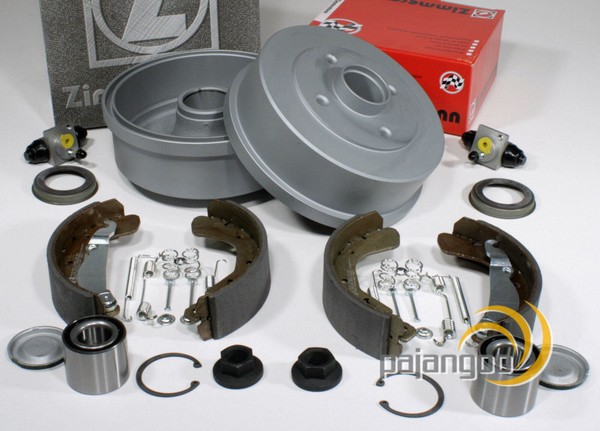 Zimmermann Bremstrommel Set Ø 200 Mm + Radlager Hinten FüR Opel Tigra Twintop-image