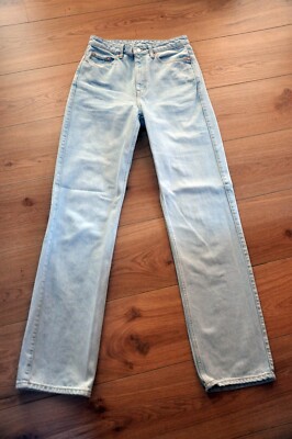 Hellblaue Jeans WEEKDAY Rowe W27 L34, neu