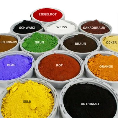 Juego de manualidades de 13 piezas pigmento en polvo cada 100 g muestras pigmentos de color pintura óxido óxido de hierro - Imagen 1 de 4