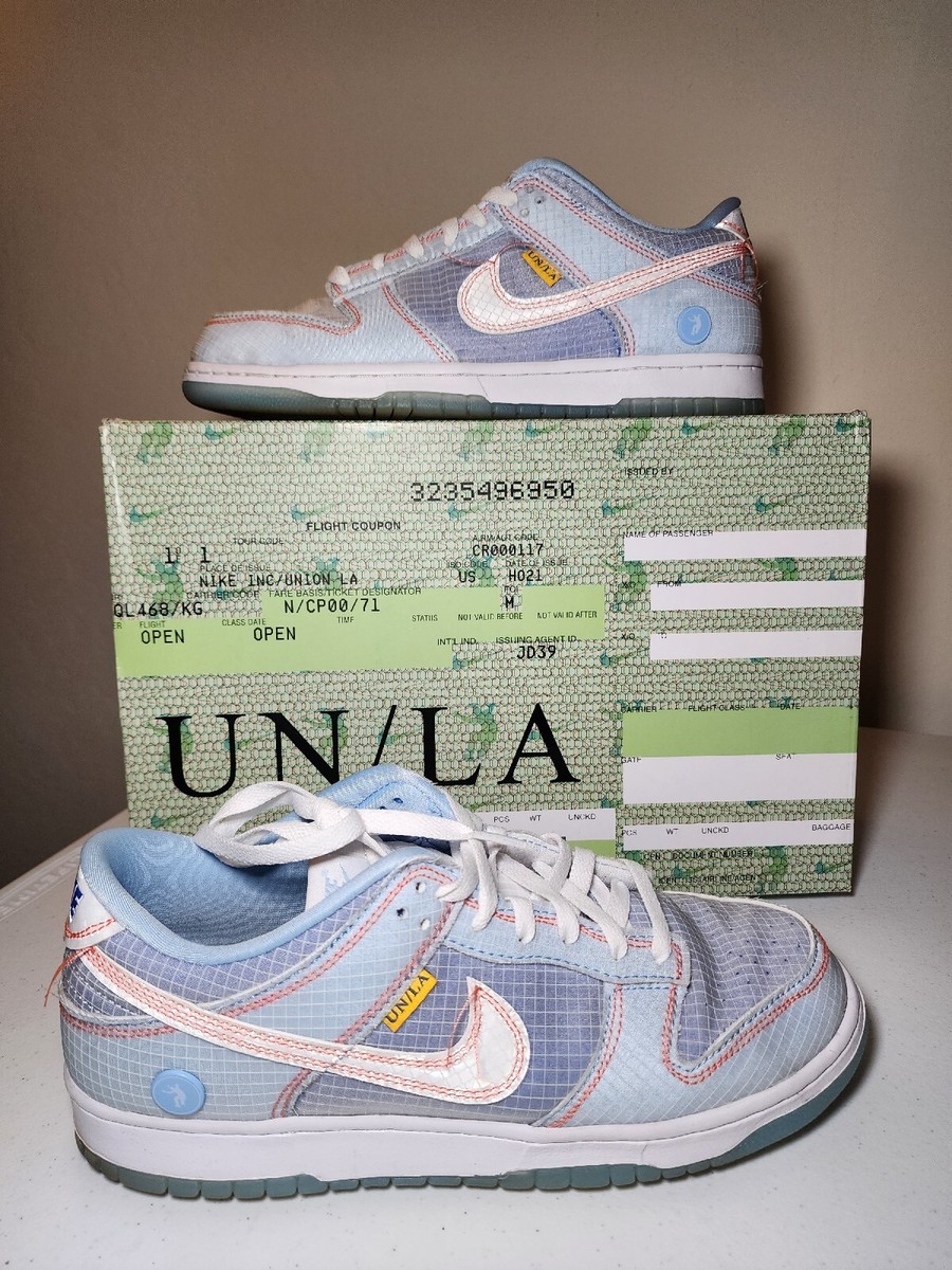 Size 9.5 - Nike Dunk Low x Union LA Passport Pack - Argon