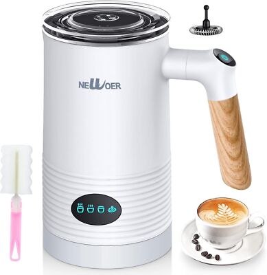 Automatic Hot & Cold Foam Maker & Milk Warmer 4-in-1 Milk Steamer Milk Frother