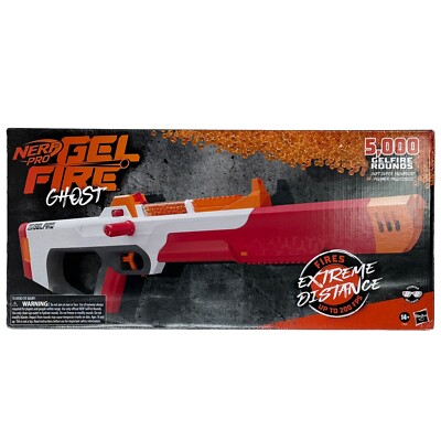 NERF Pro Gel Fire Ghost Blaster w/ Removable Barrel 200 FPS 14+ Eyewear Included