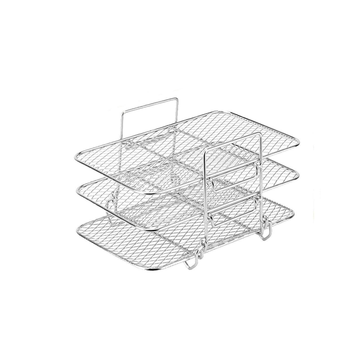 Air Fryer Rack & Grill Steel Baking Double Basket Accessories For Ninja