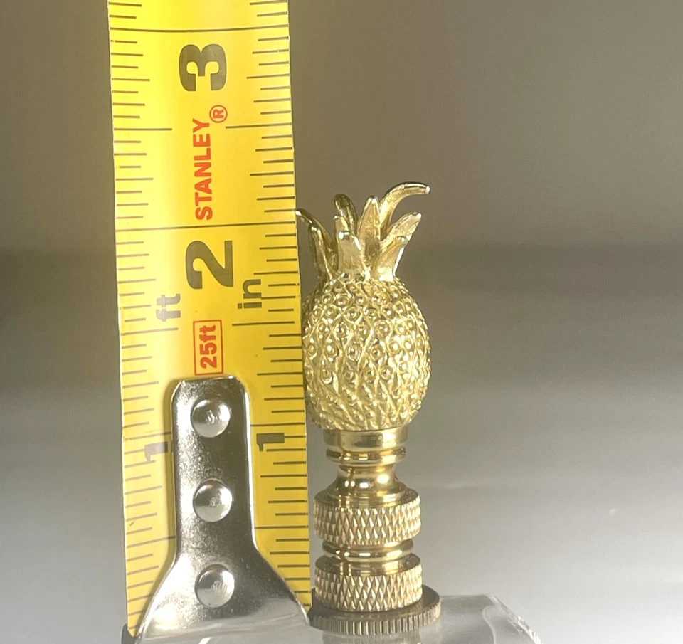 Acabado de lámpara de latón piña dorada 2,25" Foto 4 de 4