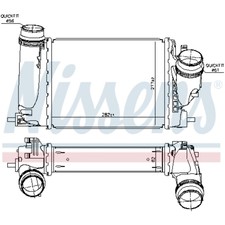 Ladeluftkühler Turbokühler LLC NISSENS für Nissan Qashqai II J11 J11_ X-Trail