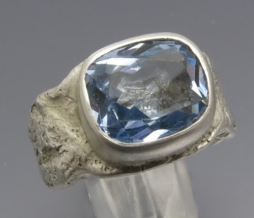 REIF-DESIGN - ANTIK STYLE RING TOPAS - AUS EIGENER GOLDSCHMIEDE - 999 FEINSILBER - Bild 3 von 7