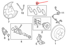 LEXUS NX AZ10 Bremsbeläge hinten 0446678010 04466-78010 NEU ORIGINAL