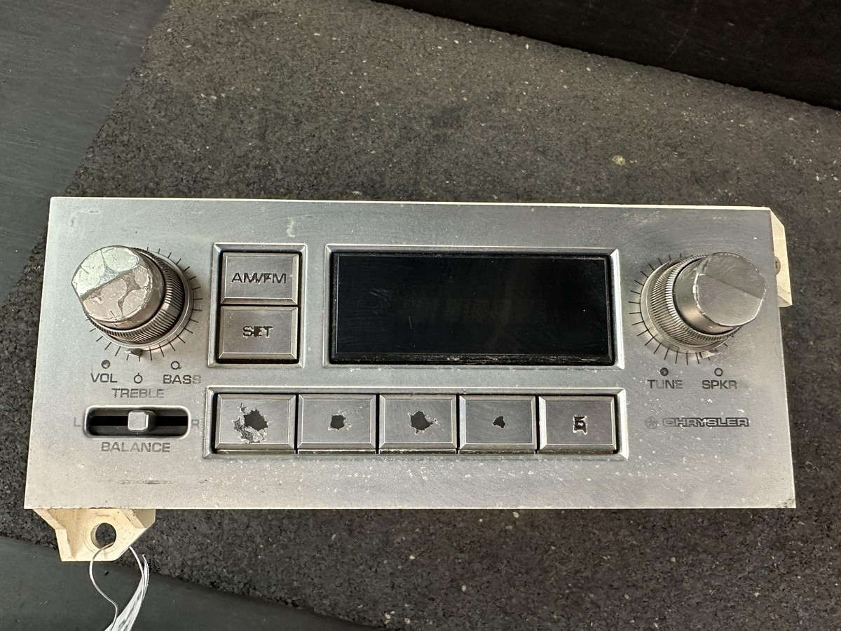 84-91 NEW YORKER FWD AM FM RADEO INFINITY AUDIO SYSTEM ID | eBay