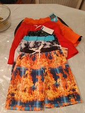 NEW BOYS ASST DESIGNS BATHING SUIT ..LOT OF 2 PAIRS