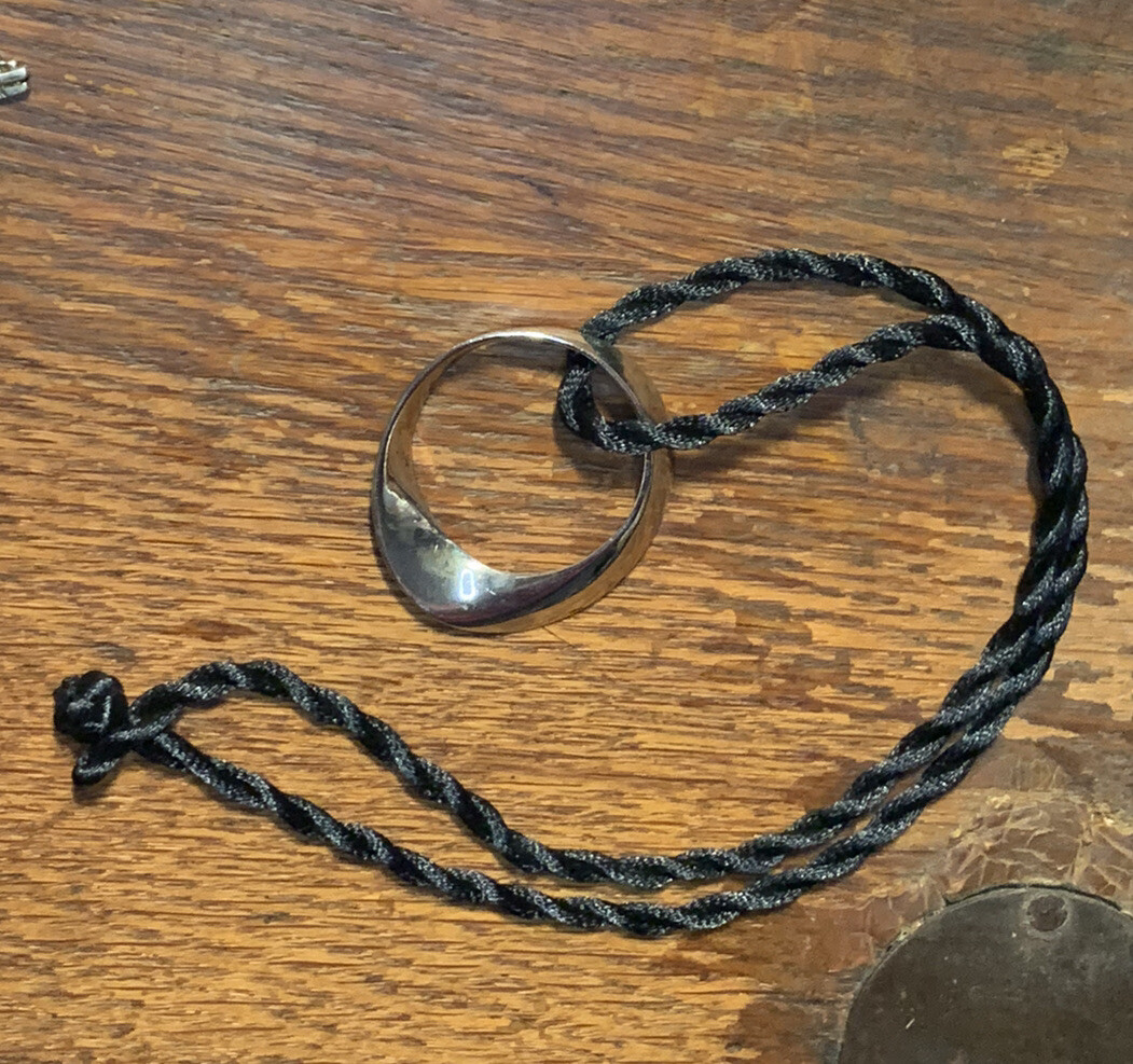 Sterling Silver Infinity Circle Möbius Pendant - image 4