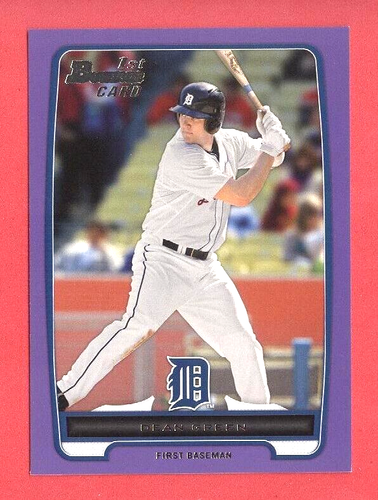2012 BOWMAN DP&P (BB) Dean Green SP PURPLE PROSPECTS PARALLEL RC CARD #BP52