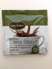 100 Pods Senseo compatible Farmer Bros Sierra Blend Decaf Med. Rst Coffee Pods
