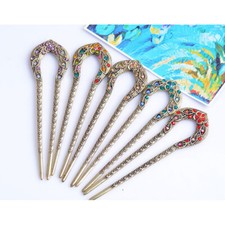 Strass Haarnadel, Haarstab, Hairpin, Haar Stab Stäbchen, Haargabel, Haarspange