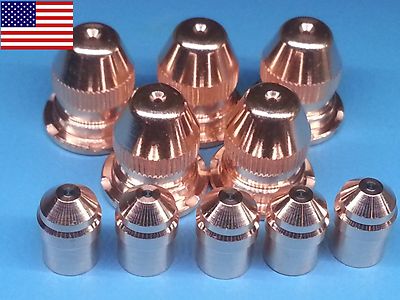 10 Stk 21595 Elektrode + 21596 Düse 50A Für ESAB PT-25 Plasmabrenner