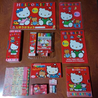 hello Kitty サンリオヴィンテージコレクションセット Sanrio Hello Kitty Vintage Stationery Set Showa Heisei Era Rare