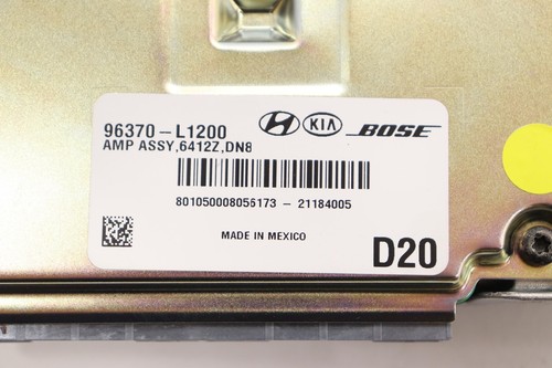 2020 -2022 HYUNDAI SONATA AUDIO SOUND SYSTEM AMP AMPLIFIER MODULE OEM 96370L1200 - Picture 10 of 11