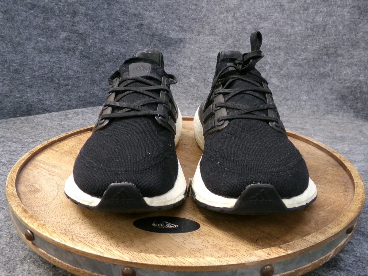 Adidas Mens UltraBoost 21 Running Shoes Core Black White 