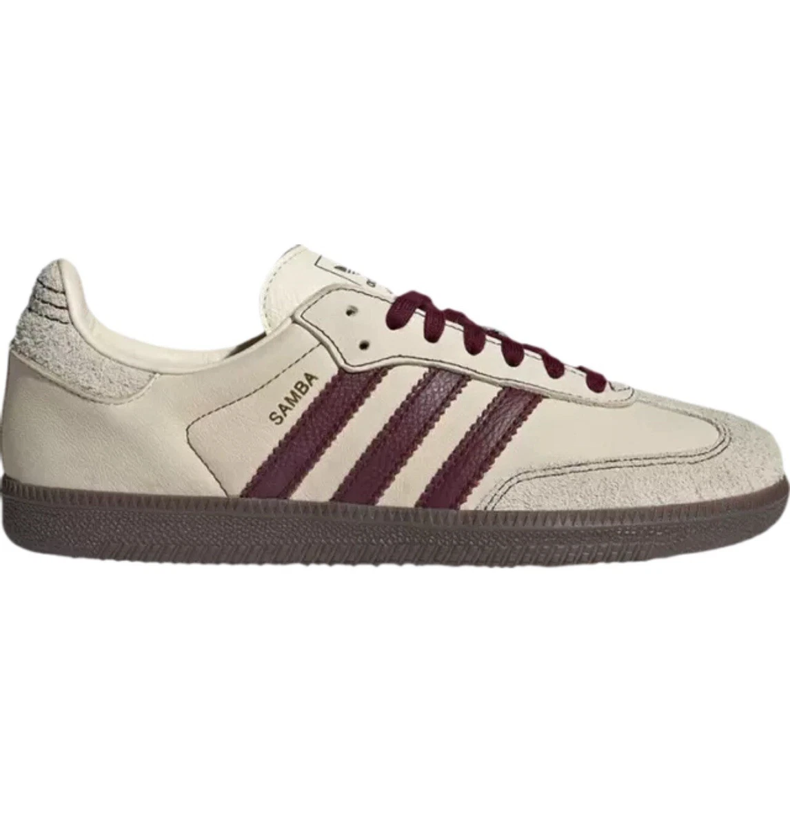 adidas Samba OG Wonder White Maroon W for sale | eBay