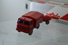 VÉHICULE POMPIERS SOLIDO SERIE HACHETTE BERLIET CAMIVA ET MOTOPOMPE